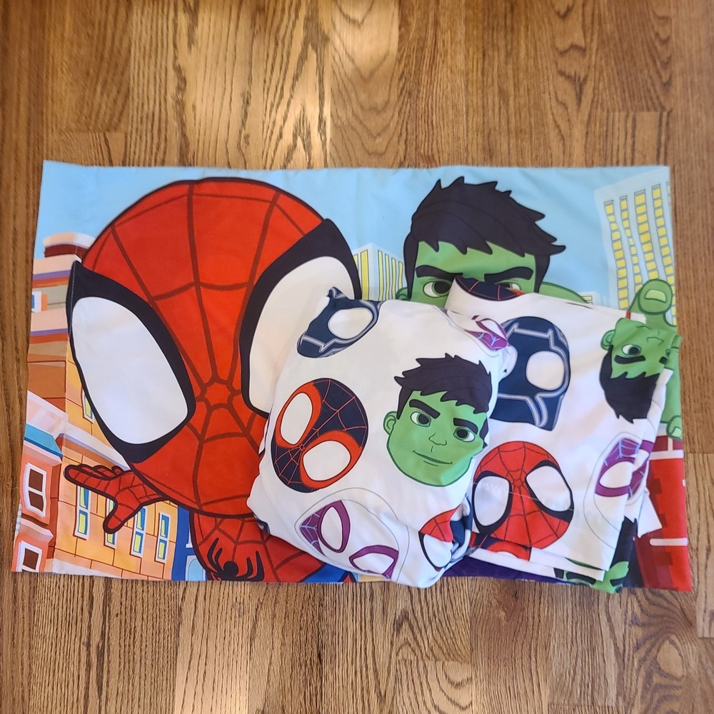 Marvel Spidey and His Amazing Friends Standard Full Sheet Set 3pc Spiderman Good